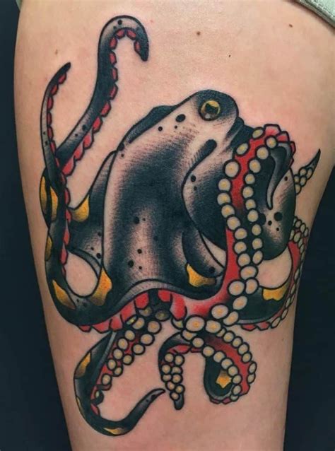 traditional octopus tattoos|American Traditional Octopus Tattoos Explained